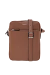 Serapian North South messenger bag in Cachemire leather - fittings with palladium finish. Italian wrinkled calfskin. Dimensions: 22x28x8 cm. Strap: Fixed adjustable shoulder strap. Closure: single zipper. front zip pocket. Country of manufacture: Italy. Care: specialized cleaning - photo 5
