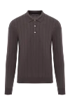 Corneliani Бедерлі биязы жүннен тоқылған қоңыр поло жейде
 - Декорация: қырлы. Құрамы: 100% жүн. Түсі: қоңыр. Бекіткіш: түймелер. . Шығарылған елі: Италия. Күтім: арнайы тазалау - фото 1