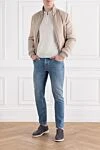 Жеңі ұзын ақ жүннен жасалған поло жейде Corneliani - Құрамы: 100% жүн. Бекіткіш: найзағай. . Шығарылған елі: Италия. Күтім: арнайы тазалау - фото 2