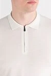 Corneliani Жеңі ұзын ақ жүннен жасалған поло жейде - Құрамы: 100% жүн. Бекіткіш: найзағай. . Шығарылған елі: Италия. Күтім: арнайы тазалау - фото 5