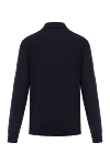 Вязаное синее поло с длинным рукавом из шерсти Corneliani - 100% шерсть. молния. . Страна производитель: Италия. Уход: специализированная чистка - фото 6