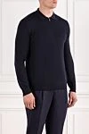 Corneliani Қою көк түстегі сыдырмасы бар жүннен жасалған поло көйлек
 - Құрамы: 100% жүн. Түсі: көк. Бекіткіш: найзағай. . Шығарылған елі: Италия. Күтім: арнайы тазалау - фото 3