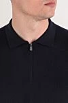 Corneliani Қою көк түстегі сыдырмасы бар жүннен жасалған поло көйлек
 - Құрамы: 100% жүн. Түсі: көк. Бекіткіш: найзағай. . Шығарылған елі: Италия. Күтім: арнайы тазалау - фото 5