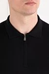 Corneliani Қара жүннен жасалған ұзын жеңді поло жейде - Құрамы: 100% жүн. Бекіткіш: найзағай. . Шығарылған елі: Италия. Күтім: арнайы тазалау - фото 5