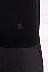 Қара жүннен жасалған ұзын жеңді поло жейде Corneliani - Құрамы: 100% жүн. Бекіткіш: найзағай. . Шығарылған елі: Италия. Күтім: арнайы тазалау - фото 6