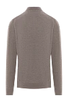 Brown wool long sleeve button down polo shirt Corneliani - 100% wool. buttons. . Country of origin: Italy. Care: specialized cleaning - photo 6