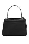 Маленькая женская сумка Rodeo черного цвета из телячьей кожи Balenciaga - 100% телячья кожа. Размеры: Д29 x В20 x Ш10 см. Длина ремня: съемный ремень через плечо (высота: 56 см). Длина ручки: одна ручка для переноски в руке (высота: 18 см). широкий передний карман, 1 внутренний карман на молнии, 2 плоских кармана сзади. поворотный замок. Страна производитель: Италия. Уход: специализированная чистка - фото 4