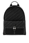 Dior Dior 8 Backpack Black Jacquard Men's - Decoration: Dior signature in ruthenium-plated brass on the front. technical fabric, cotton and calfskin. Dimensions: 31 x 41 x 15 cm. zipped laptop compartment, flat internal pocket, technical mesh pocket with flap and Dior 8 buckle on the front, flat mesh side pockets. zip. . Country of origin: France. Care: specialized cleaning - photo 1