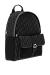 Dior Dior 8 Backpack Black Jacquard Men's - Decoration: Dior signature in ruthenium-plated brass on the front. technical fabric, cotton and calfskin. Dimensions: 31 x 41 x 15 cm. zipped laptop compartment, flat internal pocket, technical mesh pocket with flap and Dior 8 buckle on the front, flat mesh side pockets. zip. . Country of origin: France. Care: specialized cleaning - photo 3