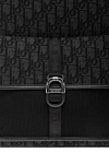 Dior Dior 8 Backpack Black Jacquard Men's - Decoration: Dior signature in ruthenium-plated brass on the front. technical fabric, cotton and calfskin. Dimensions: 31 x 41 x 15 cm. zipped laptop compartment, flat internal pocket, technical mesh pocket with flap and Dior 8 buckle on the front, flat mesh side pockets. zip. . Country of origin: France. Care: specialized cleaning - photo 5