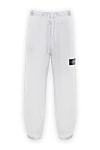 Stone Island Sports trousers made of fleece laminated with reflective film - Decoration: brand logo. 100% cotton. two side pockets. Country of origin: Italy. Care: Specialized cleaning - photo 1
