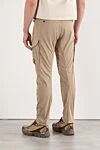 Men's beige tapered cargo pants C.P. Company - Decoration: C.P. Company lens. 98% cotton, 2% polyamide. zipper, button. two side pockets, two back pockets, two leg pockets. Country of origin: Italy. Care: Specialized cleaning - photo 4