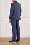 Классический костюм мужской тёмный в едва заметную полоску
Brioni - Шлица. 88% шерсть, 12% шёлк. Пуговицы, крючок. Нагрудный карман, два кармана с клапанами. Карманы (внутренние): Три кармана. Два боковых кармана, два кармана сзади на пуговицах. 100% купро. Страна производитель: Италия. Уход: специализированная чистка - фото 4