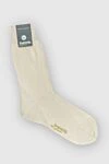 Zimmerli Men's gray cotton socks - logo print. 100% cotton. Country of manufacture: Italy. Care: specialized cleaning - photo 1