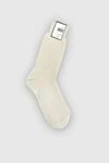 Men's gray cotton socks Zimmerli - logo print. 100% cotton. Country of manufacture: Italy. Care: specialized cleaning - photo 2