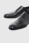 Gucci Men's black leather shoes - Perforation. 100% leather. Lace. Interior finish: Leather. Insole: Leather. Heel height: 2 cm. Leather. Country of manufacture: Italy. Care: specialized cleaning - photo 5