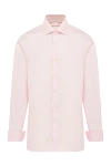 Brioni Pink cotton shirt for men - 100% cotton. Closure: buttons. Country of manufacture: Italy. Care: specialized cleaning - photo 1