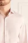 Brioni Pink cotton shirt for men - 100% cotton. Closure: buttons. Country of manufacture: Italy. Care: specialized cleaning - photo 5