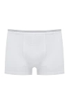 Zimmerli Трусы боксеры из хлопка и эластана белые мужские. - 92% хлопок, 8% эластана. эластичный пояс. Страна производитель: Италия. Уход: специализированная чистка - фото 1