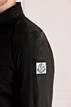 Moncler Куртка из полиамида, хлопка и полиуретана черная мужская - 50% полиамид, 33% хлопок, 17% полиуретан. Молния. Два боковых кармана. Один нагрудный карман. Страна производитель: Италия. Уход: специализированная чистка - фото 5