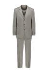 Canali Бежевый ерлер жүннен жасалған костюм - саңылау. Құрамы: 100% жүн. Жабу: түймелер, ілмек. Қалталар (сыртқы): кеуде қалтасы, екі қалталы қалта. Қалталар (ішкі): үш қалта. Шалбар қалталары: екі бүйір қалта, түймелері бар екі артқы қалта. Астарлығы: 100% мельгерь. Шығарылған елі: Италия. Күтім: арнайы тазалау - фото 1