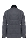 Moncler Пуховик-пиджак из серой шерсти с накладными карманами и золотистой фурнитурой
- Логотип на рукаве. 100% шерсть. Пуговицы. Два боковых кармана, два внутренних кармана. Страна производитель: Италия. Уход: специализированная чистка - фото 7