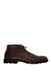 A.Testoni Men's leather boots brown - 100% leather, 100% fur. Lace-up. Shaft height: 15 cm. Sole Height: 2.5 cm. Outsole: Other materials. Country of origin: Italy. Care: specialized cleaning - photo 1
