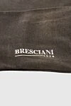 Bresciani Brown cotton socks for men - logo print. 100% cotton. Country of origin: Italy. Care: specialized cleaning - photo 3