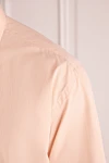 Brioni Orange cotton shirt for men - small check pattern. 100% cotton. Closure: buttons. Country of origin: Italy. Care: specialized cleaning - photo 5