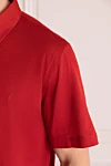 Brioni Ерлерге арналған қызыл ұзын жең мақта полосы - Қосымша: ұзын жең. Құрамы: 100% мақта. Жабу: түймелер. Шығарылған елі: Италия. Күтім: арнайы тазалау - фото 5