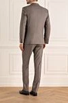 Beige wool suit for men Brioni - Slit. 100% wool. Closure: Buttons, hook. Chest pocket, two flap pockets. Three pockets. Two side pockets, two back pockets with buttons. Lining: 100% cupro. Country of manufacture: Italy. Care: specialized cleaning - photo 4