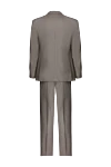 Beige wool suit for men Brioni - Slit. 100% wool. Closure: Buttons, hook. Chest pocket, two flap pockets. Three pockets. Two side pockets, two back pockets with buttons. Lining: 100% cupro. Country of manufacture: Italy. Care: specialized cleaning - photo 6