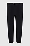 Brioni Ерлердің қара шалбары - тоқыма. Құрамы: 85% жүн, 10% кашемир, 5% жібек. Жабу: түйме, найзағай. Қалталар: белдік қалта, екі бүйір қалта, түймелі қалталы екі артқы қалта. Шығарылған елі: Италия. Күтім: арнайы тазалау - фото 1