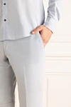 Brioni Ерлерге арналған сұр мақта шорт - тоқыма. Құрамы: 100% мақта. Бекіту: найзағай, түйме. Қалталар: белдік қалта, екі бүйір қалта, екі артқы қалта. Шығарылған елі: Италия. Күтім: арнайы тазалау - фото 5