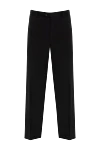 Brioni Брюки черные мужские - защипы. 85% шерсть, 10% кашемир, 5% шелк. пуговица, молния. карман под поясом, два боковых кармана, два кармана сзади с клапанами на пуговицах. Страна производитель: Италия. Уход: специализированная чистка - фото 1