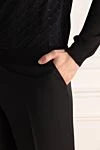 Brioni Брюки черные мужские - защипы. 85% шерсть, 10% кашемир, 5% шелк. пуговица, молния. карман под поясом, два боковых кармана, два кармана сзади с клапанами на пуговицах. Страна производитель: Италия. Уход: специализированная чистка - фото 5