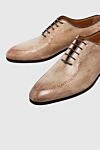 Bontoni Туфли мужские из кожи бежевые - Кант. 100% кожа. Шнуровка. Внутренняя отделка: Кожа. Стелька: Кожа. Высота каблука: 2см. Другие материалы. Страна производитель: Италия. Уход: специализированная чистка - фото 5