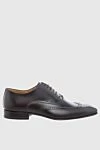 Branchini Men's shoes made of black leather - Perforation. 100% leather. Lace-up. Interior: Leather. Insole: Leather. Heel height: 2cm. Outsole: Other materials. Country of origin: Italy. Care: specialized cleaning - photo 1