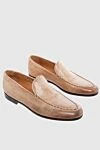 Bontoni Beige leather loafers for men - firmware. 100% leather. leather. Insole: leather. Sole Height: Heel Height 2cm. Country of manufacture: Italy. Care: specialized cleaning - photo 3