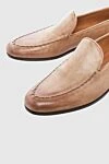 Bontoni Beige leather loafers for men - firmware. 100% leather. leather. Insole: leather. Sole Height: Heel Height 2cm. Country of manufacture: Italy. Care: specialized cleaning - photo 5
