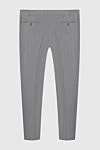 Gray wool and mohair pants for men Canali - tucks. 84% wool, 16% mohair. Closure: button, zipper. two side pockets, two back with buttons. Lining: Detail lining 100% cotton. Country of manufacture: Italy. Care: specialized cleaning - photo 6