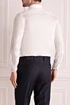 White cotton shirt for men Canali - 100% cotton. Closure: buttons. Country of origin: Italy. Care: specialized cleaning - photo 4