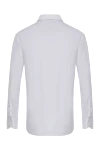 White cotton shirt for men Canali - 100% cotton. Closure: buttons. Country of origin: Italy. Care: specialized cleaning - photo 6