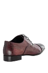 Men's leather burgundy oxfords Max Verre - 100% leather. Closure: lacing. Decoration: ombre effect. Platform height: 2.5 cm. Lining: leather. Insole: leather. Country of manufacture: Italy. Care: specialized cleaning - photo 4