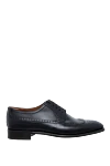 A.Testoni Men's shoes made of black leather - Perforation. 100% leather. Lace-up. Interior: Leather. Insole: Leather. Heel height: 2cm. Outsole: Other materials. Country of origin: Italy. Care: specialized cleaning - photo 1