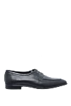 A.Testoni Men's shoes made of black leather - Perforation. 100% leather. Lace-up. Interior: Leather. Insole: Leather. Heel height: 2.5cm. Outsole: Other materials. Country of origin: Italy. Care: specialized cleaning - photo 1