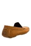 Men's suede moccasins brown A.Testoni - Buckle, stitching. 100% suede. Interior: Leather. Insole: Leather. Country of origin: Italy. Care: specialized cleaning - photo 4