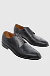A.Testoni Men's shoes made of black leather - Perforation. 100% leather. Lace-up. Interior: Leather. Insole: Leather. Heel height: 2.5cm. Outsole: Other materials. Country of origin: Italy. Care: specialized cleaning - photo 3
