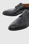 A.Testoni Men's shoes made of black leather - Perforation. 100% leather. Lace-up. Interior: Leather. Insole: Leather. Heel height: 2.5cm. Outsole: Other materials. Country of origin: Italy. Care: specialized cleaning - photo 5