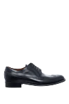 A.Testoni Men's shoes made of black leather - Perforation. 100% leather. Lace-up. Interior: Leather. Insole: Leather. Heel height: 2.5cm. Outsole: Other materials. Country of origin: Italy. Care: specialized cleaning - photo 1
